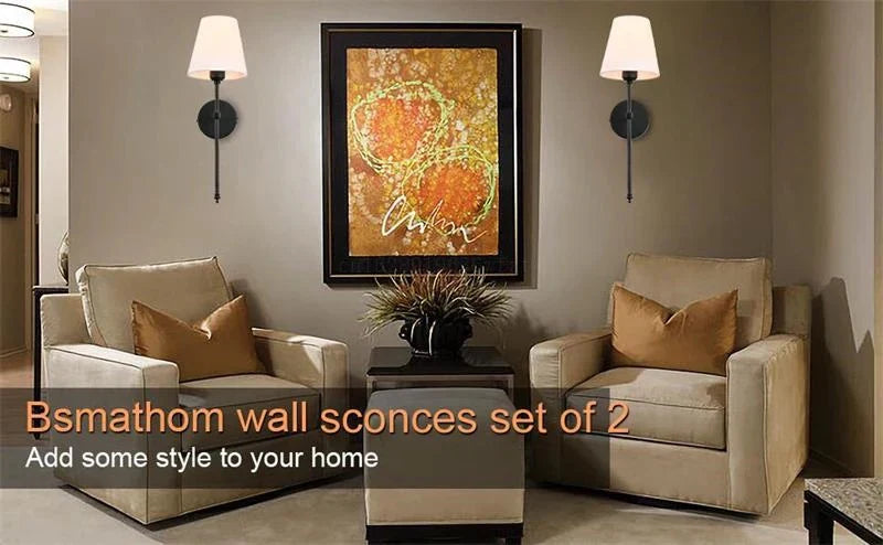 Wireless Wall Sconces  ( Set of 2 )