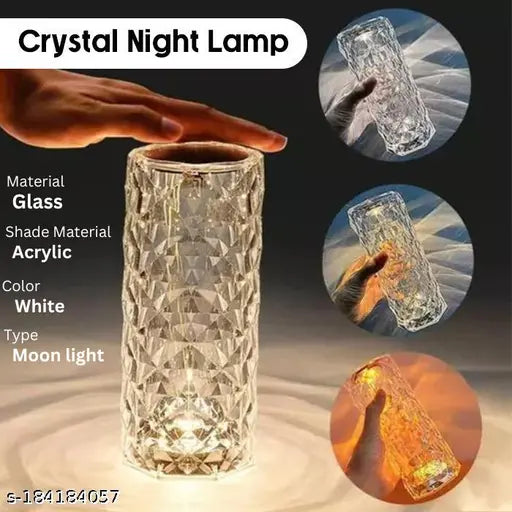 Rose Rays Crystal Diamond Table Lamp